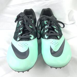 Nike Womens 11 Mint/Black Zoom Rival S Sprint Running Track Cleats 615998-300